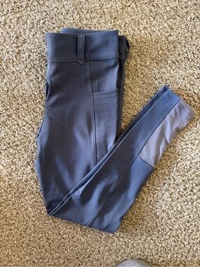 Free Ride Equestrian Pro Breeches - Full Seat, Slate Blue, Size 26